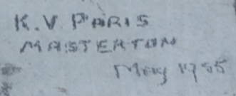 K.V. PARIS   May.1955