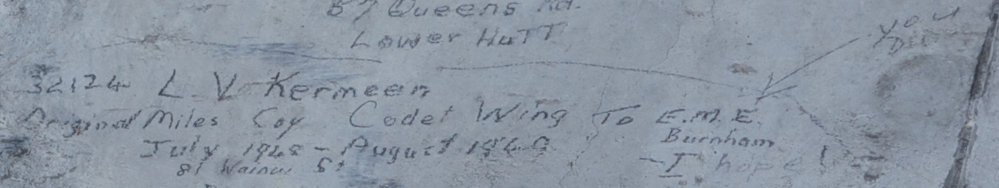 L.V. KERMEEN 32124 Cadet Wing, EME  July 1948-August 1949