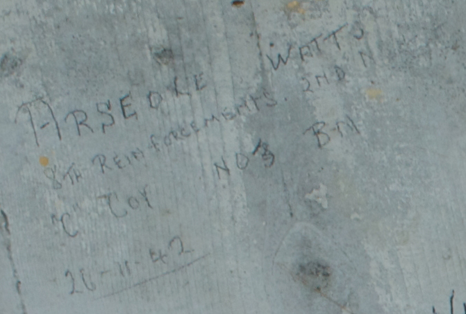 ARSEOLE WATTS 8th Reinforcements 2nd N, "C" Coy No3 Bn  26/11/1942