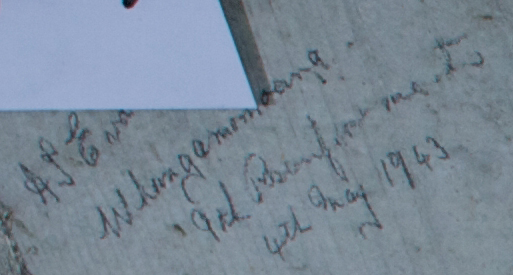 A.J. En(obsc by label) 9th Reinforcements  4th May 1943