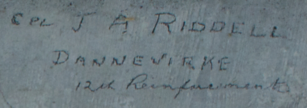 CPL JA RIDDELL 12th Reinforcements