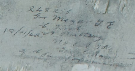 Gnr J.E. Meyer 248256 C Troop A Battery (illegible) Trentham 8th Reinforcements  18/11/48