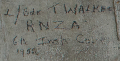 L/BdA T. WALKER RNZA 6th INST COURSE  1952