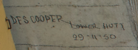 DES COOPER   29.11.50