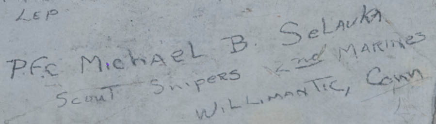 P.F.C Michael B. Selauka Scout snipers, 2nd Marines USMC