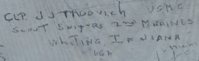 CLP J.J. TAGOVICH Scout snipers, 2nd Marines USMC