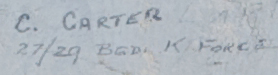 C. CARTER BGD. K FORCE  27/29