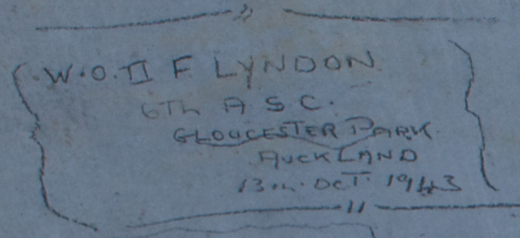 F. LYNDON 6th ASC  13.Oct.1943