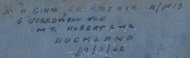 M.A. GINN AC RNZNVR  29.3.42