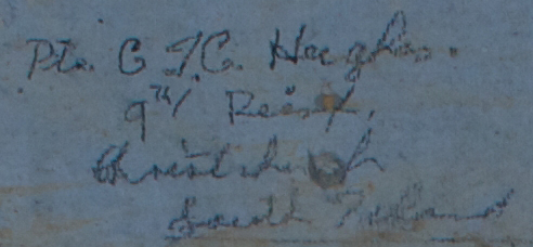 Pte C.?.C Hughes 9th Reinf