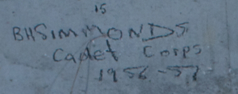 B.H. SIMMONDS Cadet Corps  1956-57