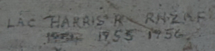 LAC R. HARRIS RNZAF  1954-1955-1956