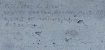 Pvt. Peter O??? USMC 8th M?? USMC Aug 24 19??