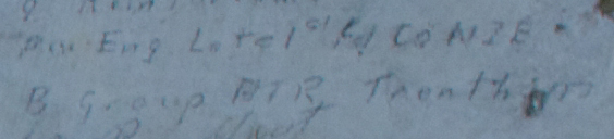 P. Eng. Late 1st ?? CONZE B Group ATR