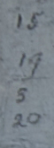 15,19,5,20