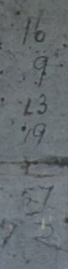 16,9,13,19,57