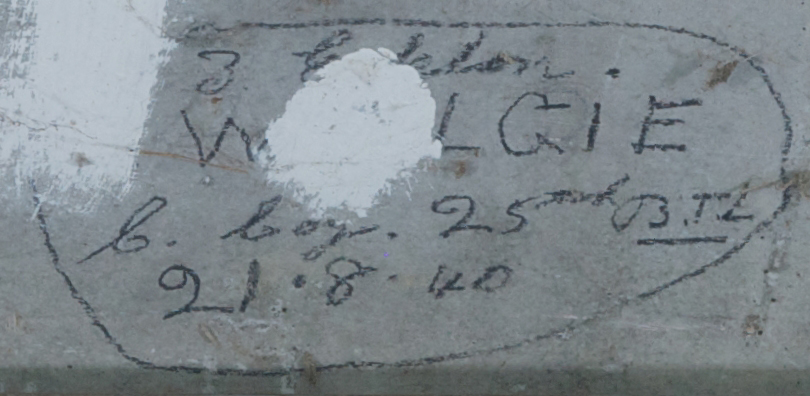 W. ??ALGIE 3rd ECHELON, C Coy, 2th BTL  21.8.40