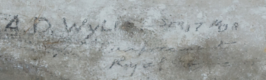 SERGT Mgr A.D Wyli? Royal??