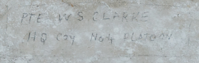 PTE W.S CLARKE HQ Coy No.4 PLATOON