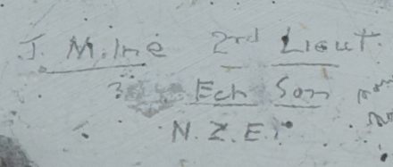 J. Milne 2nd Light 3 Echelon N.Z.E.F NZEF