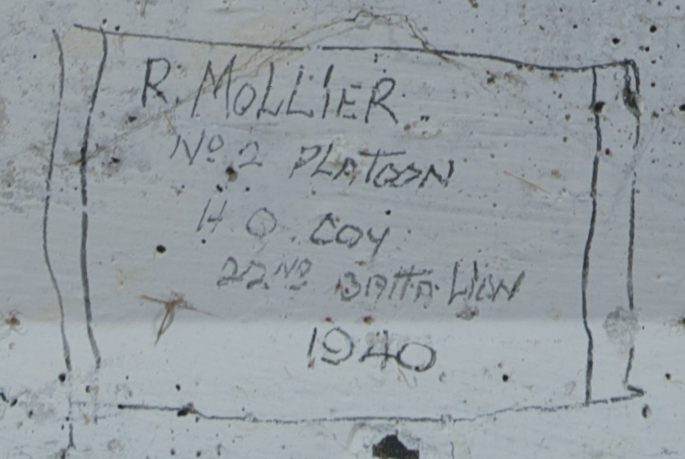 R. Mollier No.2 PLATOON, H.Q COY 22nd BATTALION  1940