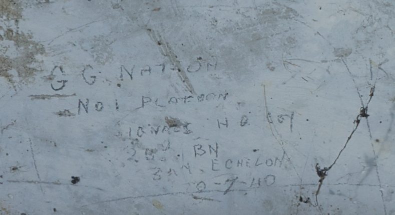 G.G. NATION No.1 PLATOON H.Q Coy 25th BN 3rd Echelon  2-7-.40