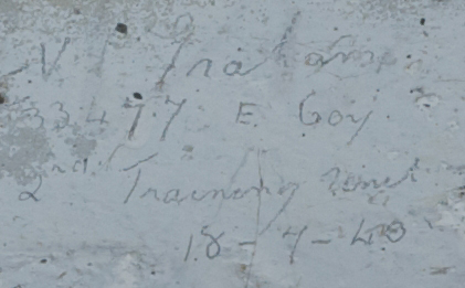 V.P. na? hamp 33477 E Coy 2nd Training Unit  18-7-.40