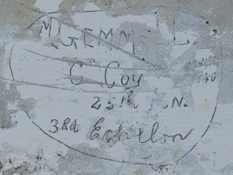 M. GEMMELLS C Coy 25th BN 3rd Echelon