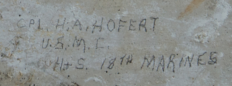 CPL H.A. HOFERT USMC, HS 18th Marines USMC