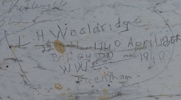 L.H Wooldridge 22 ? N 1/40 B Coy W.W.C?  April 12th 1940