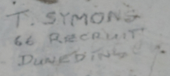 T SYMONS 66 RECRUIT