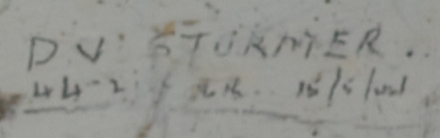 D.V. STORMER   15/5/??