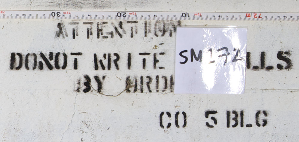 ATTENTION DO NOT WRITE ON WALLS BY ORDER C05 BLG