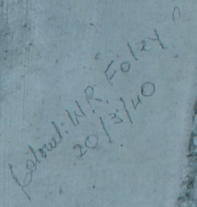 Colonel W.R. Foley   20/3/.40