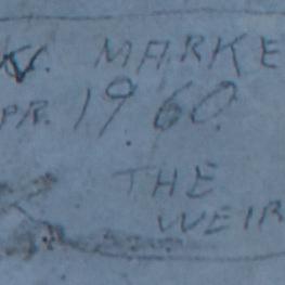 VUW MARKERS  April. 1960