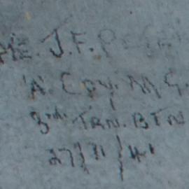 Pte J.F. Peters A' Coy MG. 3rd Trn.Btn.  27/11/41
