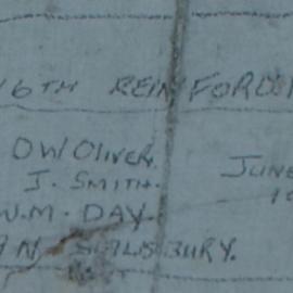 Pte O.W. OLIVER 16th Reinforcements  June 21st 1945