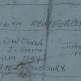 Pte J. SMITH 16th Reinforcements  June 21st 1945