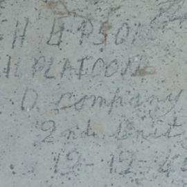 F.H. H. 1 PLATOON D COMPANY 2nd batt  12-12-.40