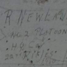 R. NEWLAND No.2 Platoon H q Coy 22nd Rifles  1940