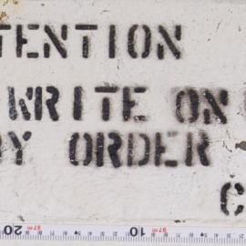 ATTENTION DO NOT WRITE ON WALLS  BY ORDER C0 BLG