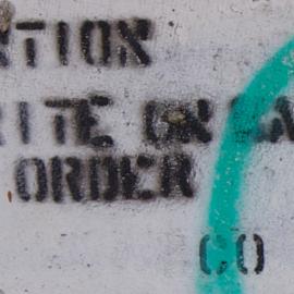ATTENTION DO NOT WRITE ON WALLS BY ORDER C05 BLG