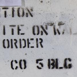 ATTENTION DO NOT WRITE ON WALLS BY ORDER C05 BLG