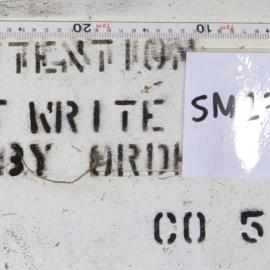 ATTENTION DO NOT WRITE ON WALLS BY ORDER C05 BLG