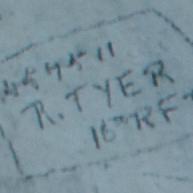 R. TYER 457511 16th RFTS