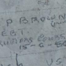 Pte B.P. BROWN NZ REGT  15/06/1950
