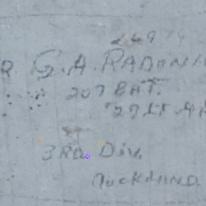 GNR G.A. RAD?NICK 16974? 207(9?) BAT, 3RD Div  29.??.??